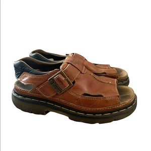 Dr. Martens Brown Leather Women's Sandals